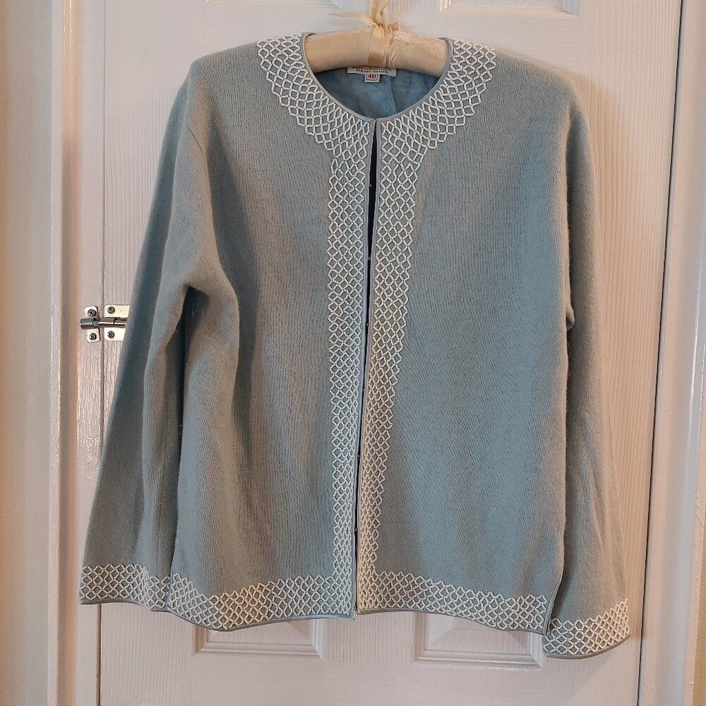 Vintage cashmere beaded sweater